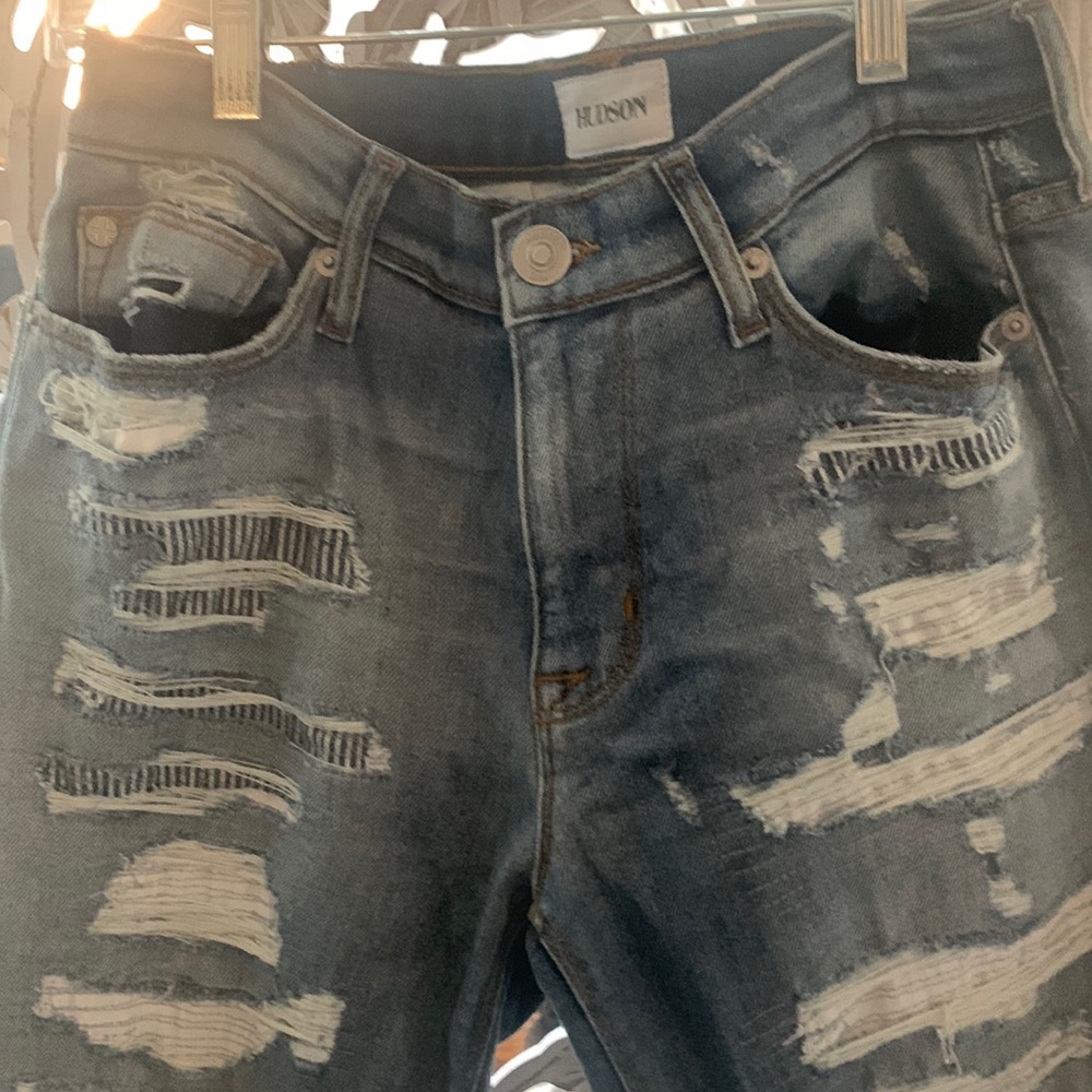Hudson Distressed Denim Jeans Size 27
